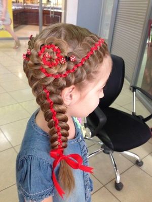 Новогодние прически для девочек