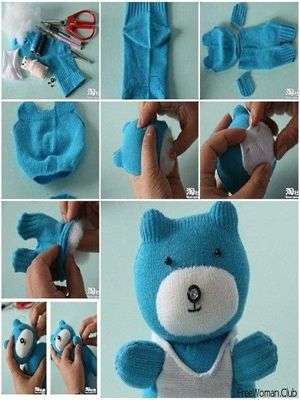 Игрушки из носочков