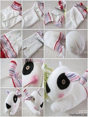 Игрушки из носочков