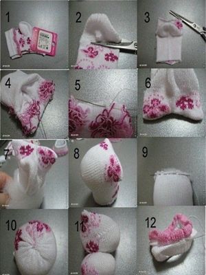 Игрушки из носочков