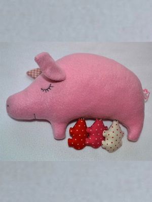 Игрушки свинки — выкройки