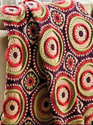 Оригинальные пледы крючком — идеи
