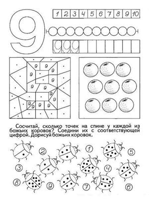 Раскраски с цифрами