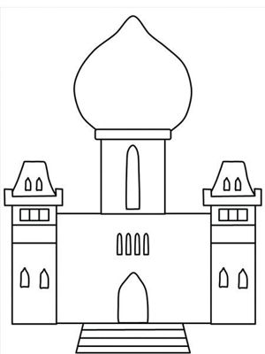 Раскраски замки и дворцы