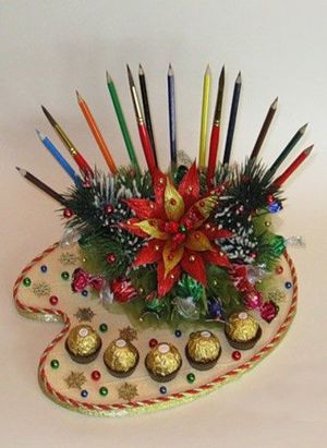 Новогодние подарки из конфет