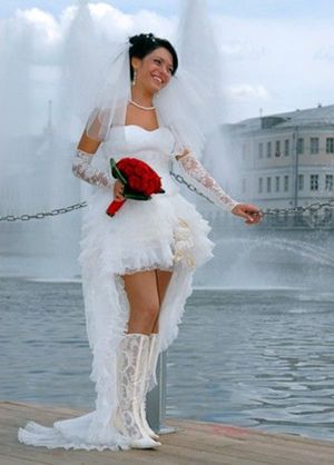 Креативные свадебные платья, идеи.