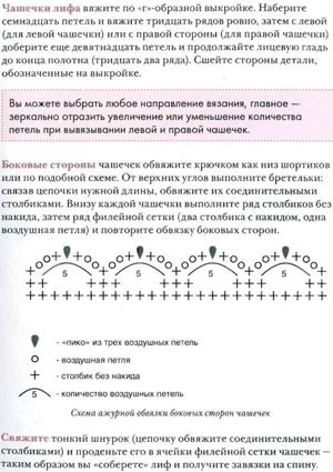 Купальники. Схемы вязания