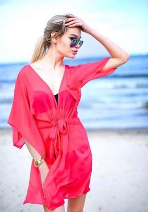 Пляжная накидка на купальник