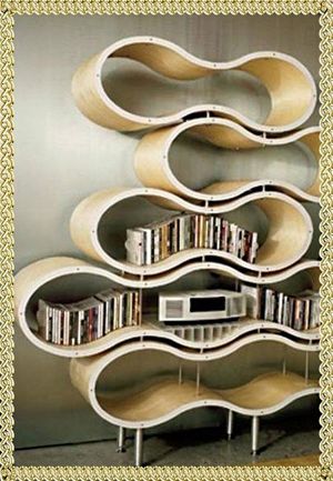 Необычные полки для книг