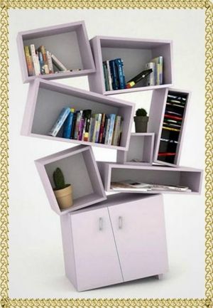Необычные полки для книг