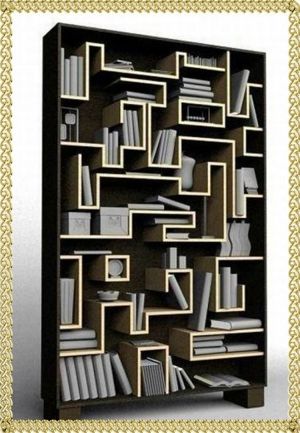 Необычные полки для книг