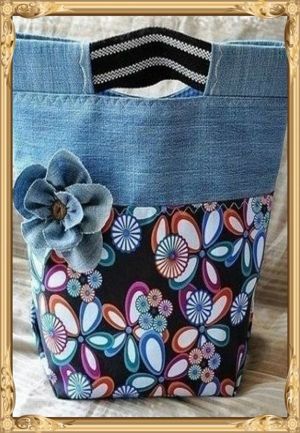 Сумки из старых джинсов