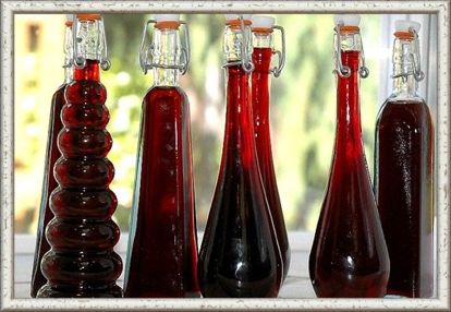 5. Вино из ежевики. Ингредиенты: 1,5 кг спелой ежевики, 1 кг сахарного песка, 1 л воды. Приготовление: Ежевику нужно перебрать, промыть и просушить. Растолочь до состояния пюре в эмалированной посуде. Приготовить из воды и сахара сахарный сироп и осторожно ввести его в ягодную массу. Тщательно перемешать. Налить получившееся сусло в стеклянный сосуд. Расстояние до горлышка должно быть достаточно большим, чтобы при брожении жидкость не вытекала. Плотно закрыть емкость, установив гидрозатвор. Оптимальная температура для естественного брожения – 17 градусов. Периодически перемешивать будущее вино, чтобы оно не покрылось плесенью. Через неделю профильтровать вино от мезги и перелить жидкость в чистую тару, установив на ней гидрозатвор. Через 2 месяца осторожно слить вино с осадка, разлить по чистым бутылкам и укупорить. Напиток будет полностью готов через 55-60 дней, но чем дольше он простоит, тем насыщенней будет вкус. 5. Вино из ежевики. Ингредиенты: 1,5 кг спелой ежевики, 1 кг сахарного песка, 1 л воды. Приготовление: Ежевику нужно перебрать, промыть и просушить. Растолочь до состояния пюре в эмалированной посуде. Приготовить из воды и сахара сахарный сироп и осторожно ввести его в ягодную массу. Тщательно перемешать. Налить получившееся сусло в стеклянный сосуд. Расстояние до горлышка должно быть достаточно большим, чтобы при брожении жидкость не вытекала. Плотно закрыть емкость, установив гидрозатвор. Оптимальная температура для естественного брожения – 17 градусов. Периодически перемешивать будущее вино, чтобы оно не покрылось плесенью. Через неделю профильтровать вино от мезги и перелить жидкость в чистую тару, установив на ней гидрозатвор. Через 2 месяца осторожно слить вино с осадка, разлить по чистым бутылкам и укупорить. Напиток будет полностью готов через 55-60 дней, но чем дольше он простоит, тем насыщенней будет вкус.