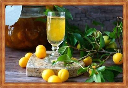10. Вино из алычи. Алыча - 5 кг, дрожжи сухие - 2 г, вода - 10 л. Тщательно промытые ягоды взвешивают и складывают специально подготовленную для брожения емкость. Туда же добавляют воду и дрожжи. Смесь взбалтывают и закрывают водяным затвором. Для брожения будущее вино из алычи оставляют в затемненном месте с температурой от 20 до 25 градусов. Время брожения примерно составляет около 10 недель. По окончании процесса брожения емкость переносят в прохладное место. За счет понижения температуры выпадает дрожжевой осадок и вино осветляется. Готовое вино из алычи отфильтровывают и разливают по бутылкам. 10. Вино из алычи. Алыча - 5 кг, дрожжи сухие - 2 г, вода - 10 л. Тщательно промытые ягоды взвешивают и складывают специально подготовленную для брожения емкость. Туда же добавляют воду и дрожжи. Смесь взбалтывают и закрывают водяным затвором. Для брожения будущее вино из алычи оставляют в затемненном месте с температурой от 20 до 25 градусов. Время брожения примерно составляет около 10 недель. По окончании процесса брожения емкость переносят в прохладное место. За счет понижения температуры выпадает дрожжевой осадок и вино осветляется. Готовое вино из алычи отфильтровывают и разливают по бутылкам.