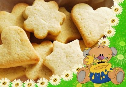 11. Сметанное печенье. Продукты: сметана - 200 г, маргарин - 100 г, сахар - 1 ст., яйца - 3 шт., сода - на кончике ножа, ванильный сахар - 5-10 г, мука - 3-4 ст. Приготовление: сметану, размягченный маргарин, сахарный песок, яйца, питьевую соду и ванильный порошок тщательно растереть. После этого всыпать муку и быстро перемешать. Включить духовку. Готовое тесто раскатать в пласт толщиной 0,5 см. Противень смазать жиром. Вырезать фигурное печенье. Выпекать 20 минут при температуре 190 градусов. 11. Сметанное печенье. Продукты: сметана - 200 г, маргарин - 100 г, сахар - 1 ст., яйца - 3 шт., сода - на кончике ножа, ванильный сахар - 5-10 г, мука - 3-4 ст. Приготовление: сметану, размягченный маргарин, сахарный песок, яйца, питьевую соду и ванильный порошок тщательно растереть. После этого всыпать муку и быстро перемешать. Включить духовку. Готовое тесто раскатать в пласт толщиной 0,5 см. Противень смазать жиром. Вырезать фигурное печенье. Выпекать 20 минут при температуре 190 градусов.