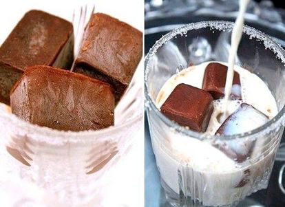 Если заморозить шоколад, можно сделать вкусный шоколадный напиток за 5 минут! Если заморозить шоколад, можно сделать вкусный шоколадный напиток за 5 минут!