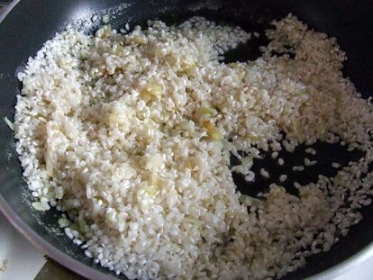 обжаривание риса