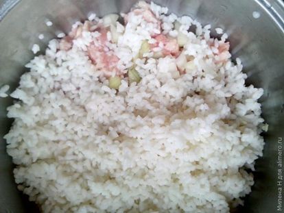 фарш лук рис