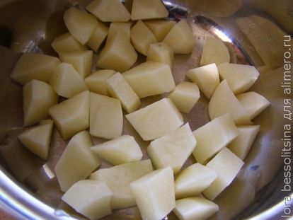 гриьной суп-пюре, картошка