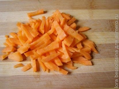 постный борщ, морковь