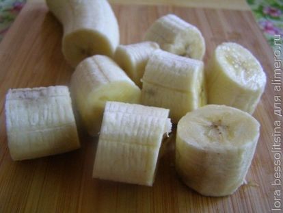 фруктовый шашлык, банан