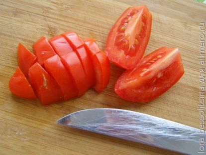 яичница овощная, помидор
