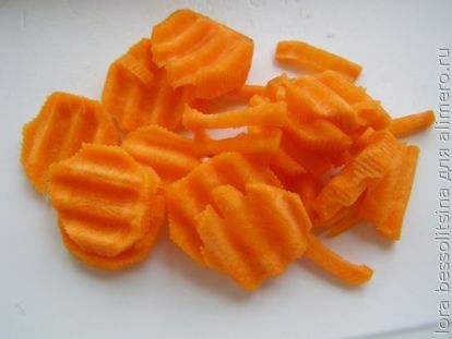 хек с сельдереем, морковь