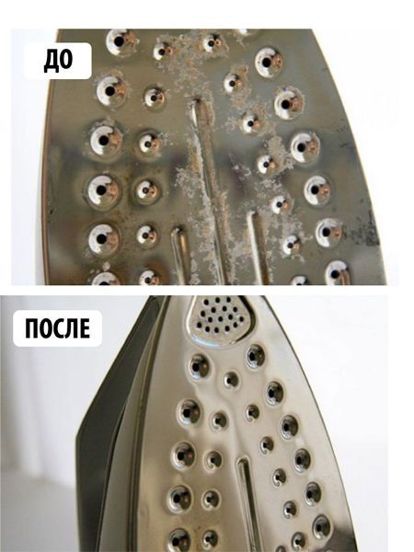Застелите гладильную доску бумагой и насыпьте на нее немного соли. Установите регулятор нагрева утюга на максимальное значение. Проведите нагретым утюгом по соли. Вся грязь с поверхности утюга счистится быстро и просто. Застелите гладильную доску бумагой и насыпьте на нее немного соли. Установите регулятор нагрева утюга на максимальное значение. Проведите нагретым утюгом по соли. Вся грязь с поверхности утюга счистится быстро и просто.