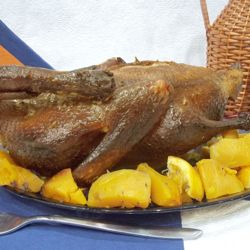 Запеченная утка с тыквой – вкусный рецепт с фото