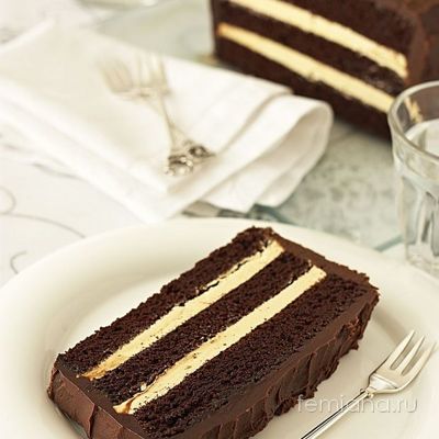 Шоколадный торт с масляным кофейным кремом
