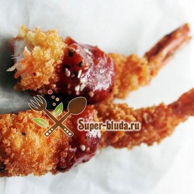 Креветки темпура - жареные креветки рецепт по-японски