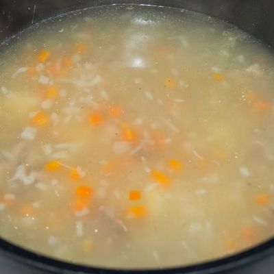 Суп из баранины на кости с рисом