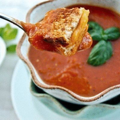 Томатный суп- пюре с базиликом