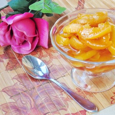 Варенье из персиков в сиропе дольками
