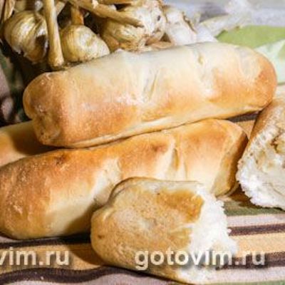 Чесночный багет рецепт для хлебопечки