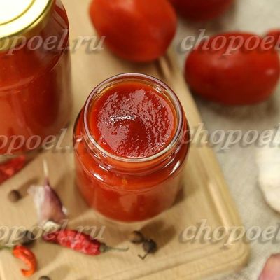 Острый томатный соус на зиму с перцем чили