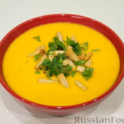 Морковный суп-пюре постный