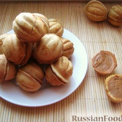 Печенье Орешки со сгущенкой