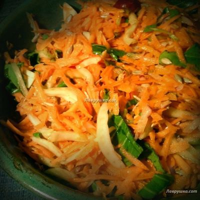 Корейский салат из капусты и моркови