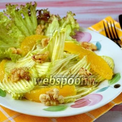 Салат с кабачками и апельсинами