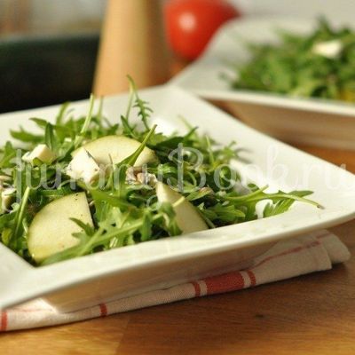 Рецепты салатов Зеленый салат с сыром