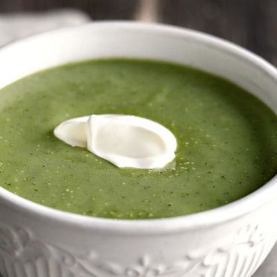 Легкий зеленый суп