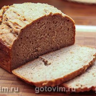 Хлеб из цельнозерновой муки с ржаными отрубями для хлебопечки
