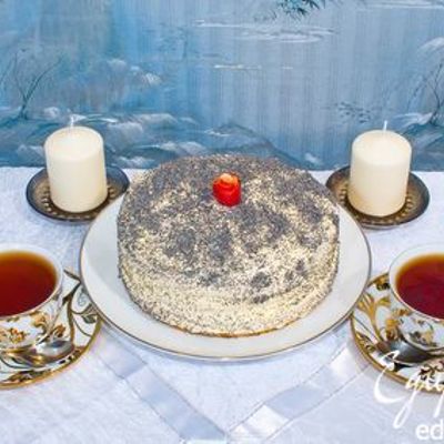 Бисквитный торт Маковка