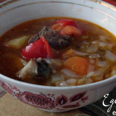 Шурпа узбекский луковый суп