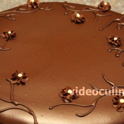 Простой шоколадный бисквитный торт