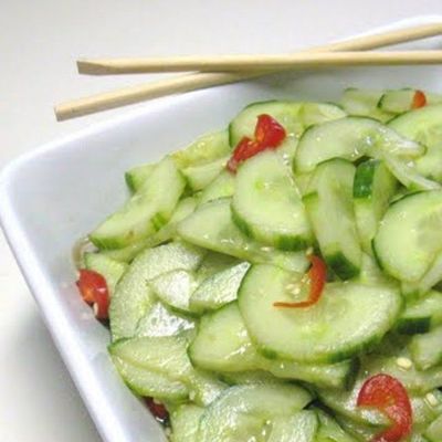 Салат из огурцов по-азиатски
