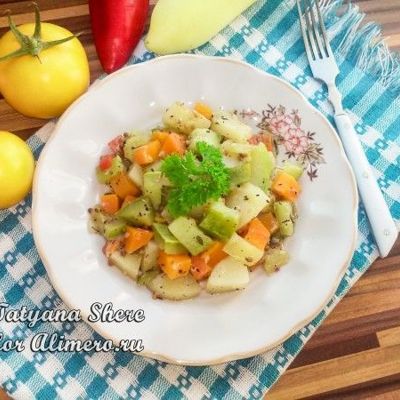 Тушеные овощи со специями