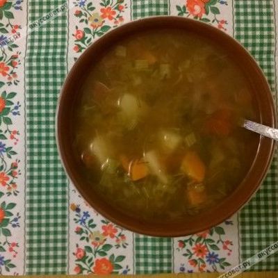 Щавелевый суп постный