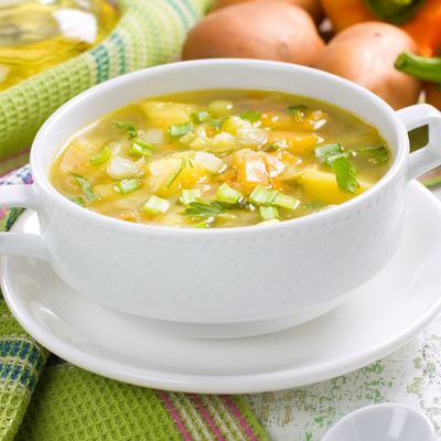 Весенний суп из овощей